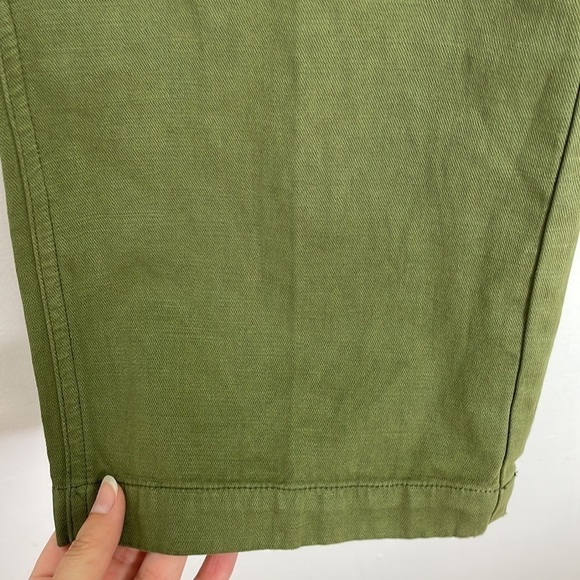 𝅺CURRENT Elliot khaki straight leg linen blend pants - Picture 5 of 9